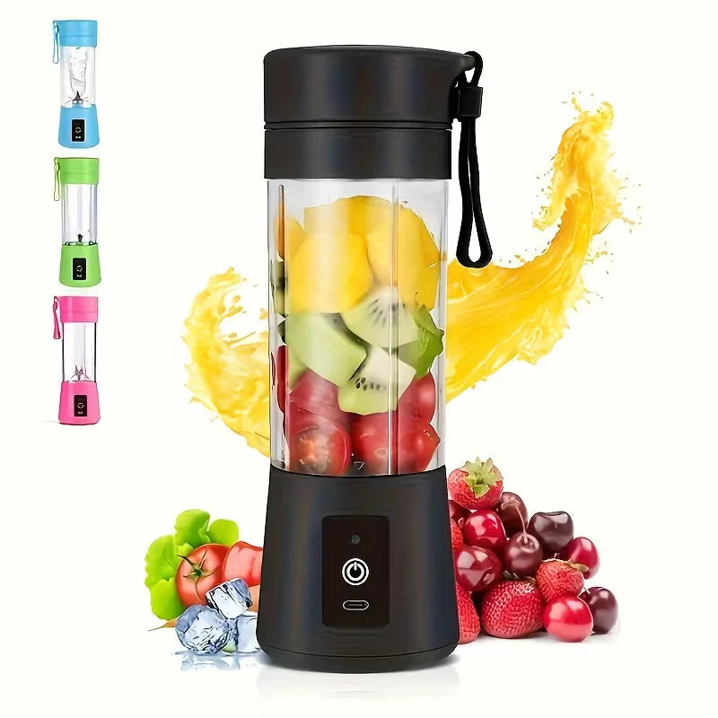 Mini Portable USB Electric Blender & Fruit Juicer with 6 blades – Rechargeable & Compact