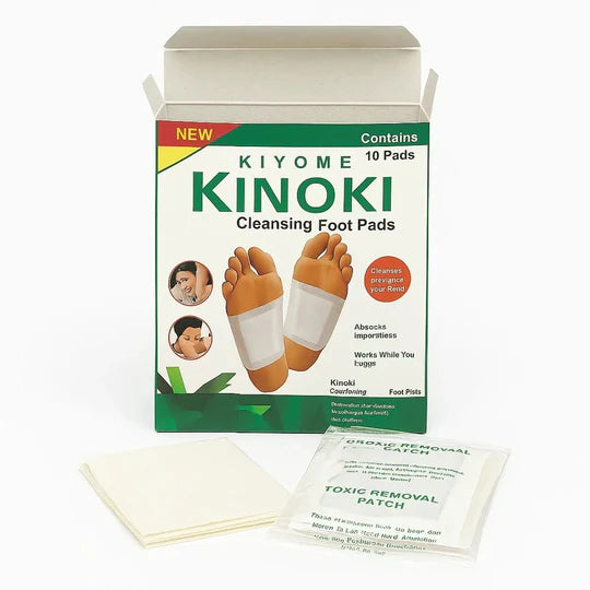 Kiyome Kinoki Cleansing Foot Pads – Natural Detox Foot Patches for Relaxation & Better Sleep 10 Peds in 1 Box
