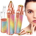 2-in-1 Rechargeable Facial Hair Remover & Eyebrow Trimmer – Painless & Portable