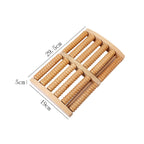 Wooden Foot Massager Roller – Natural Pain Relief & Stress Relaxation Therapy Tool