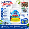 Pipe Dredge Deodorant Powder – Drain Cleaner & Odor Remover for Kitchen and Bathroom Sinks