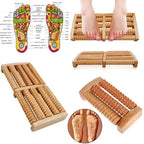 Wooden Foot Massager Roller – Natural Pain Relief & Stress Relaxation Therapy Tool