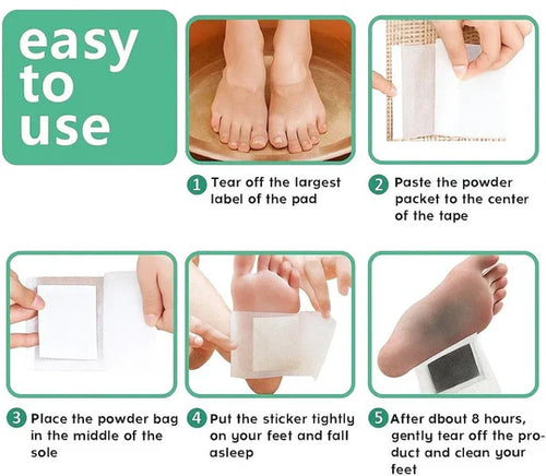 Kiyome Kinoki Cleansing Foot Pads – Natural Detox Foot Patches for Relaxation & Better Sleep 10 Peds in 1 Box