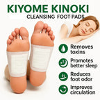 Kiyome Kinoki Cleansing Foot Pads – Natural Detox Foot Patches for Relaxation & Better Sleep 10 Peds in 1 Box