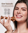 Kansa Face Massager Wand – Traditional Bronze Alloy Facial Massage Tool with Wooden Handle for Face, Neck & Body Relaxation