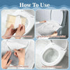 Flushable Toilet Seat Covers | 10 Disposable Paper Seat Covers for Travel & Public Restrooms