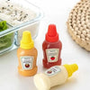 Reusable Mini Condiment Bottles with Leak-Resistant Caps: Perfect for Lunch Boxes, Picnics & School (Pack Of 4)